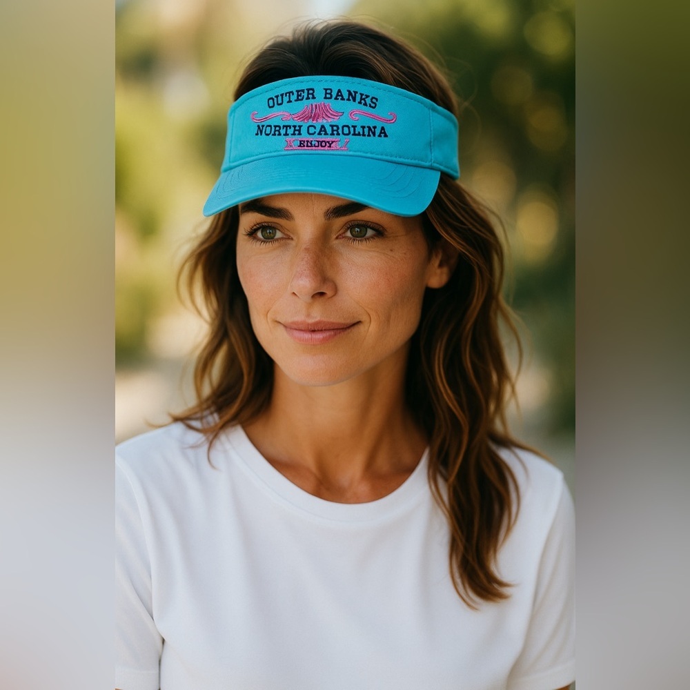Outer Banks North Carolina Blue Visor
